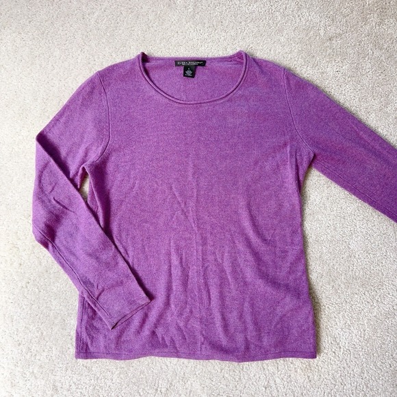 Sweaters - Elena Solano 100% Cashmere Sweater Size L Pink